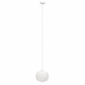 All The Rages Lalia Home 1-Light 11.38in. Bohemian Farmhouse Coastal Woven Paper Shade Pendant&amp;#44; White LHP-3008-WH